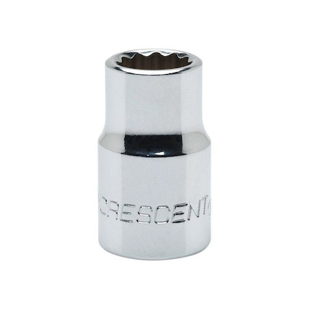 Weller Crescent 15 mm X 3/8 in. drive Metric 12 Point Standard Socket 1 pc CDS45N